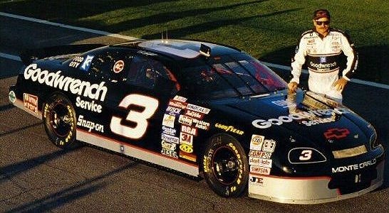 Picture of Dale posing with the #3 Intimidator.