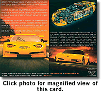 Another media event card showing the C5-R racecar.