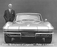 Zora with the 1963 Corvette.