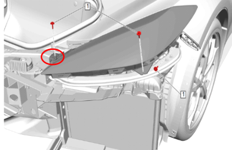 2020 - 2024 Corvette:  Front Fascia and Headlight Adjustment