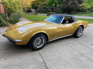 1971 Corvette in War Bonnet Yellow