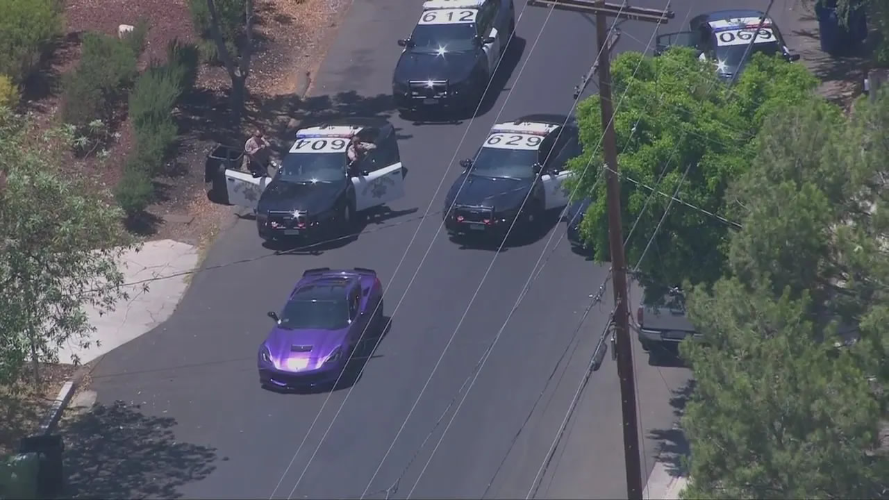 Corvette police chase: Satellite security system credited with stopping Van Nuys pursuit